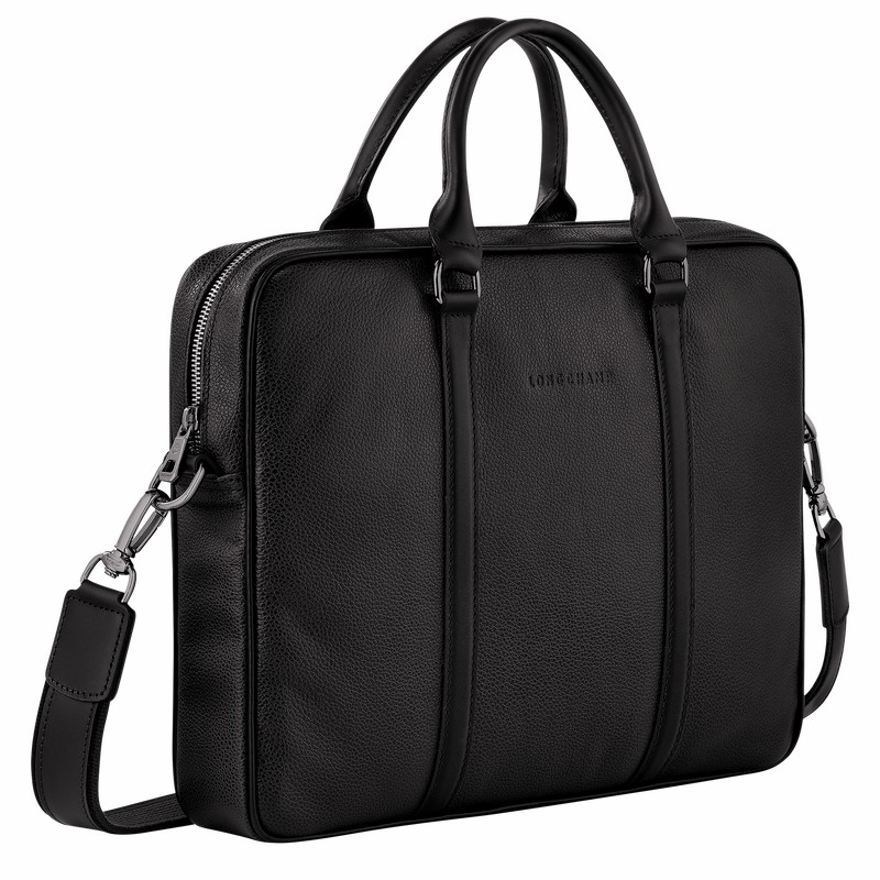 Pasta Longchamp Le FOULONNÉ XS Masculino Pretas Brasil | L2121021047-