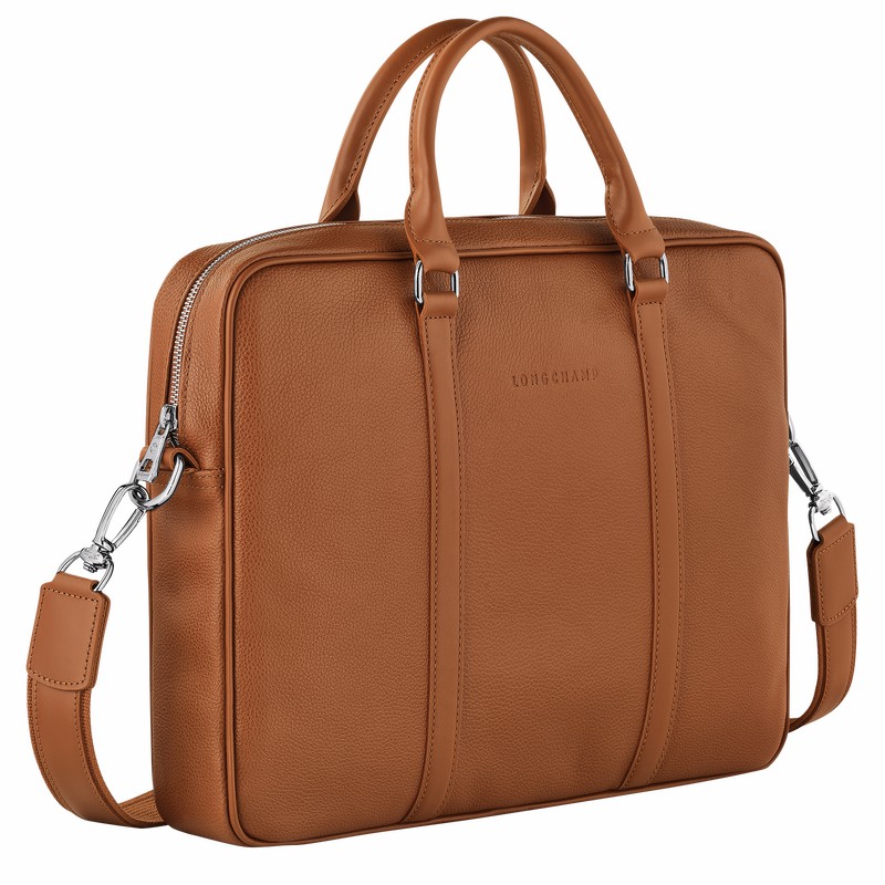 Pasta Longchamp Le FOULONNÉ XS Masculino Caramel Brasil | L2121021F72-