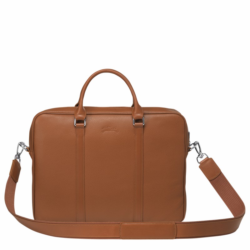 Pasta Longchamp Le FOULONNÉ XS Masculino Caramel Brasil | L2121021F72-