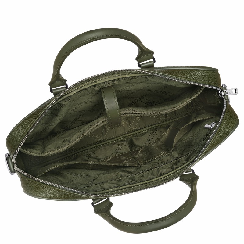 Pasta Longchamp Le FOULONNÉ XS Masculino Caqui Brasil | L2121021A23-