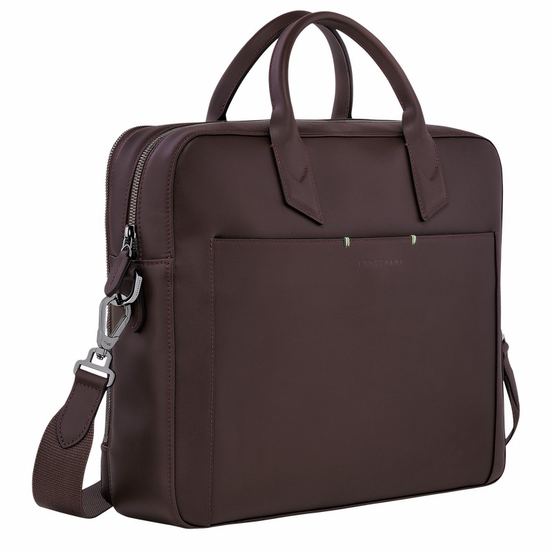 Pasta Longchamp sur Seine M Masculino Bege Brasil | 20048HCM002