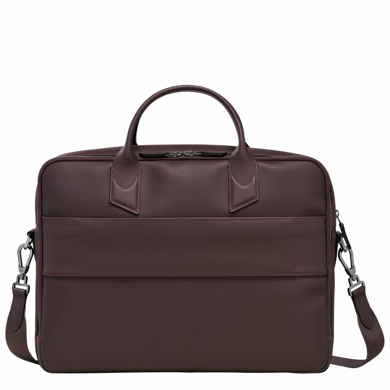 Pasta Longchamp sur Seine M Masculino Bege Brasil | 20048HCM002