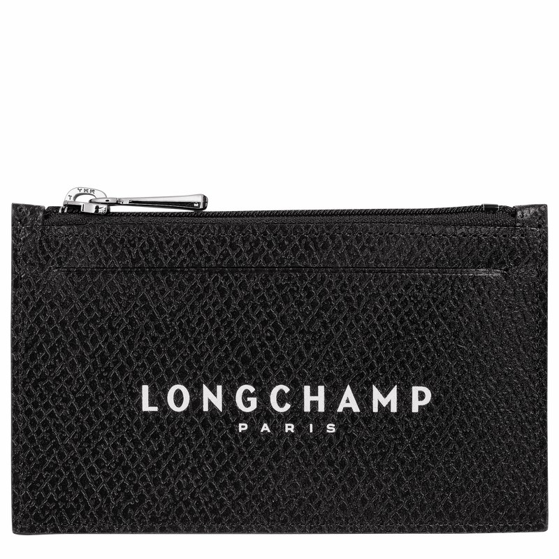 Porta Moedas Longchamp Le Roseau Essential Masculino Pretas Brasil | L3613H67001-
