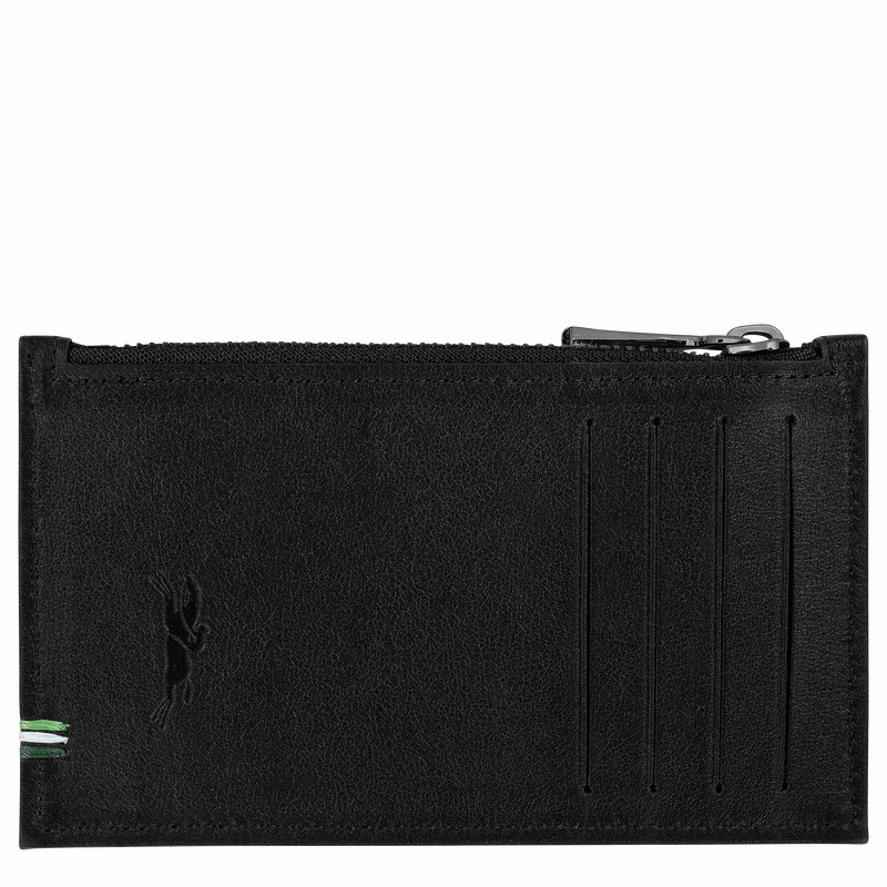 Porta Moedas Longchamp sur Seine Masculino Pretas Brasil | L3613HCX001