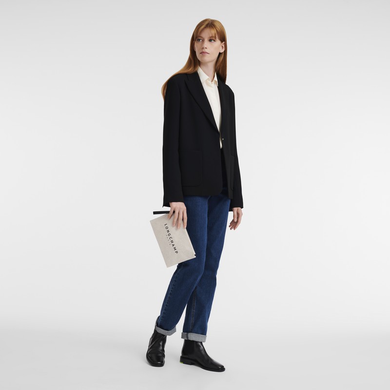 Pouches Longchamp Essential Feminino Branco Brasil | 34136HSG037