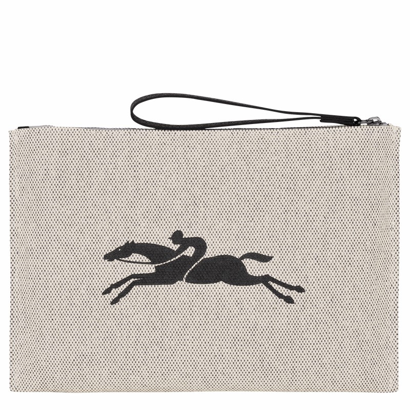 Pouches Longchamp Essential Feminino Branco Brasil | 34136HSG037