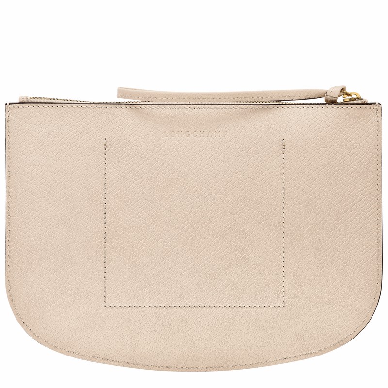 Pouches Longchamp ÉPURE Feminino Branco Brasil | 10250HYZ555